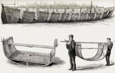The 28-foot Steel Boat Advance, 1890 by English School